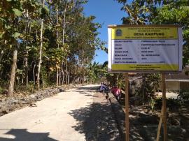 Pembangunan Talud Dusun Tempuran Kulon